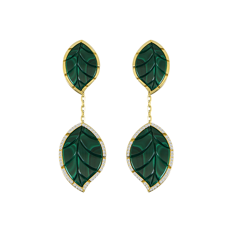 PENDIENTES MALACHITE PNG Imagen de alta calidad