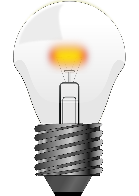 Imagem transparente de suporte de lâmpada elétrica