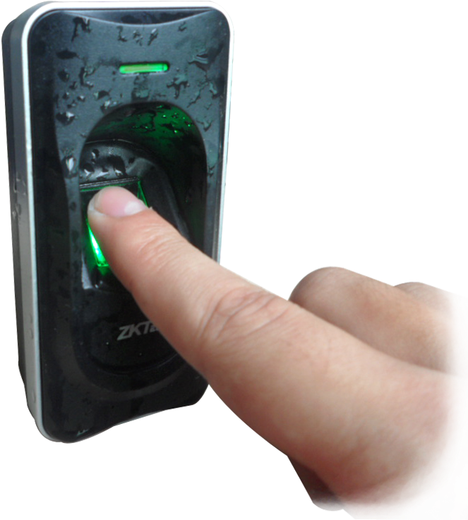 Sistem biometrik sidik jari latar belakang Gambar PNG
