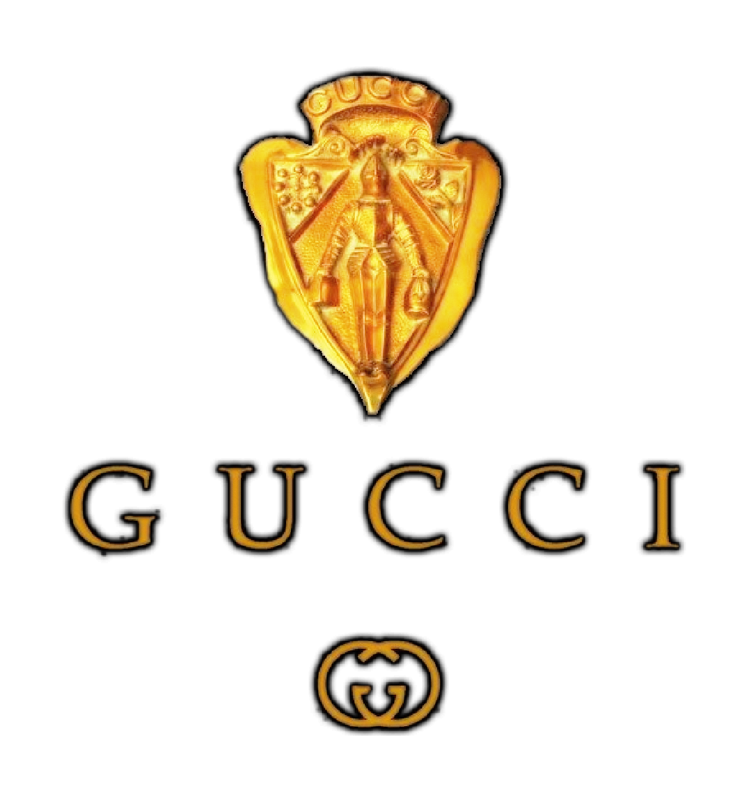ภาพ Gucci Gold Logo PNG