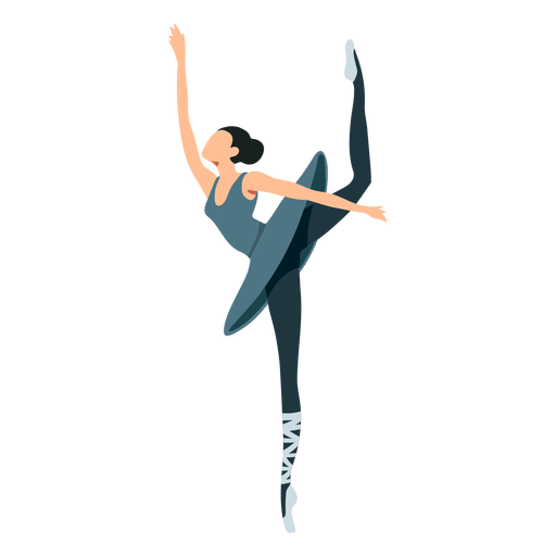 Bailarina de ballet moderna imagen Transparente