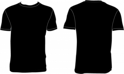 Plain Black T-Shirt PNG High-Quality Image