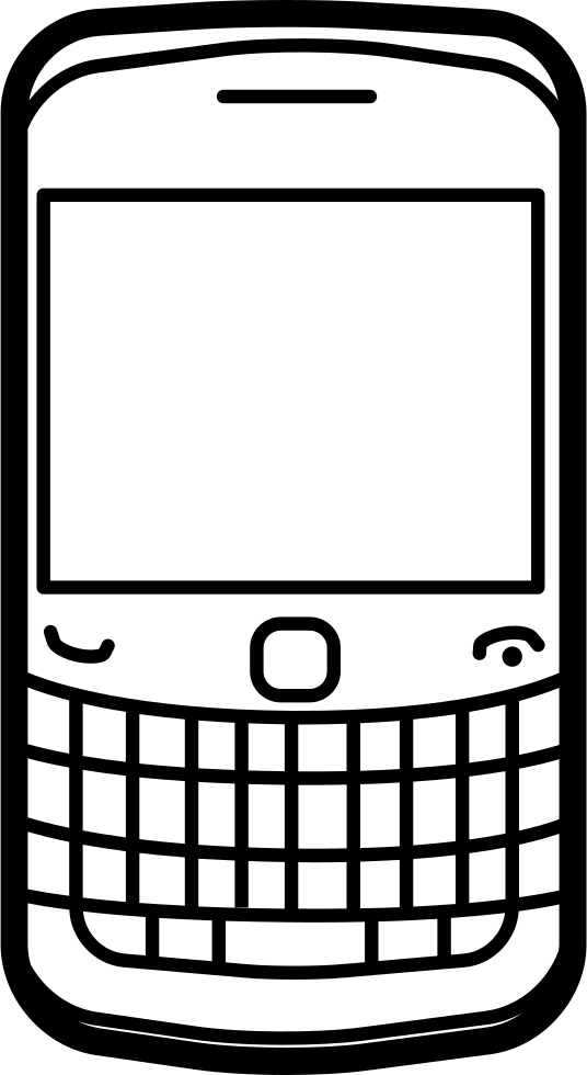 Immagine del PNG mobile di Blackberry di vettore
