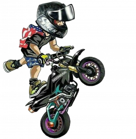 Wheeling Motocross Free PNG Image