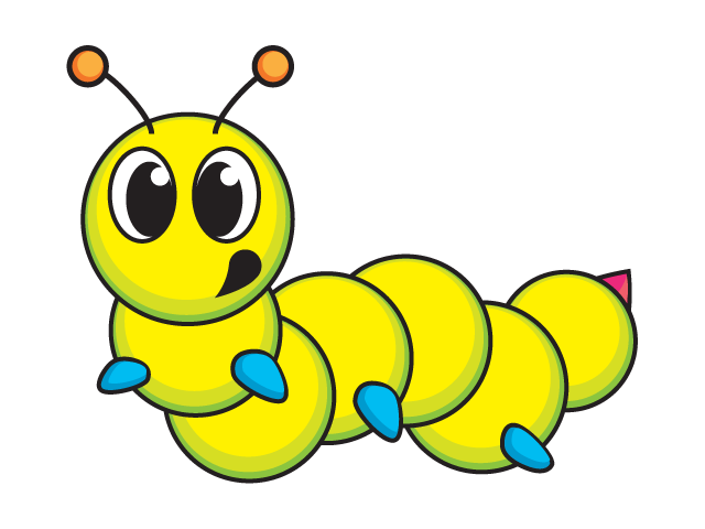 Caterpillar PNG-transparentes Bild