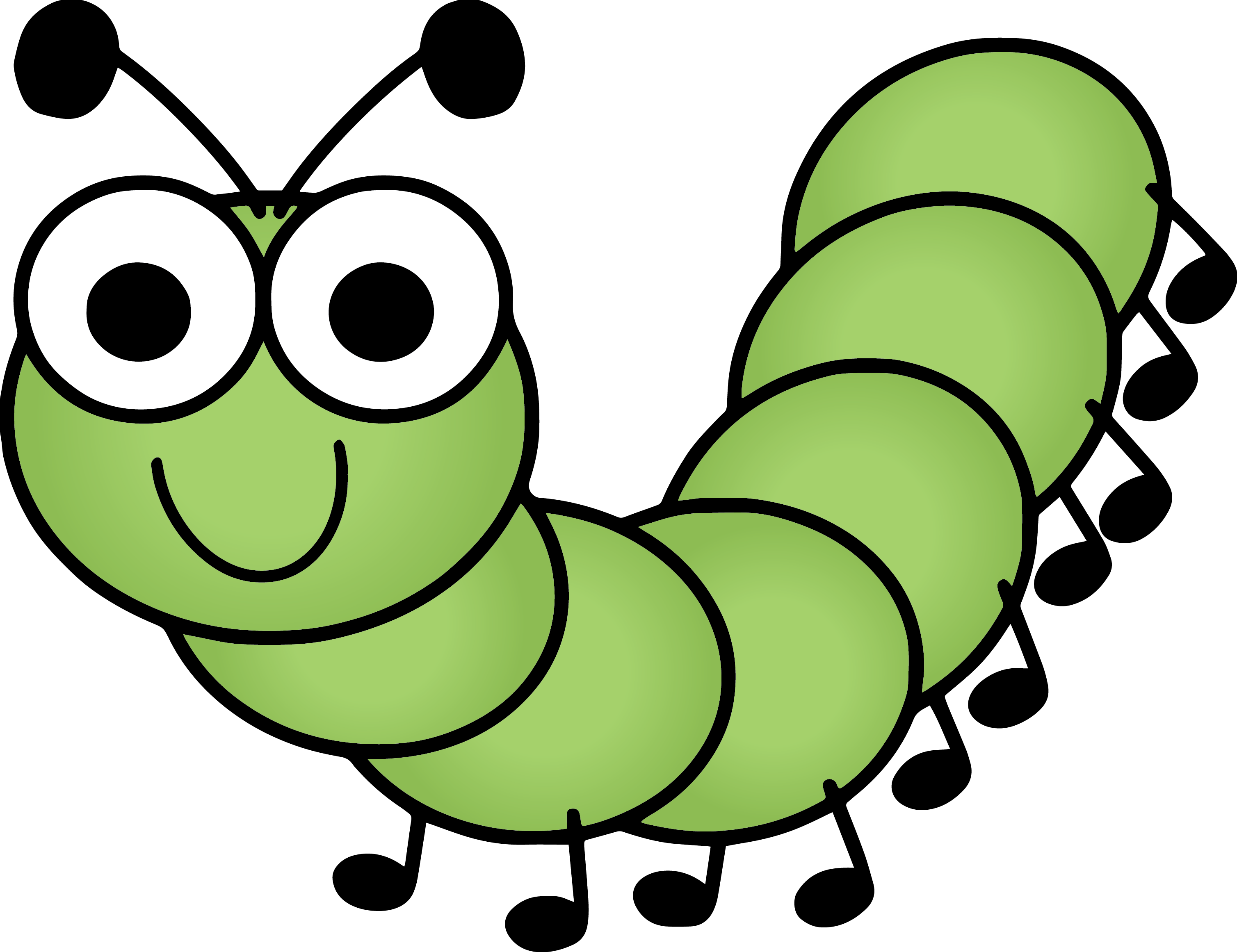 Vektor Caterpillar PNG Clipart