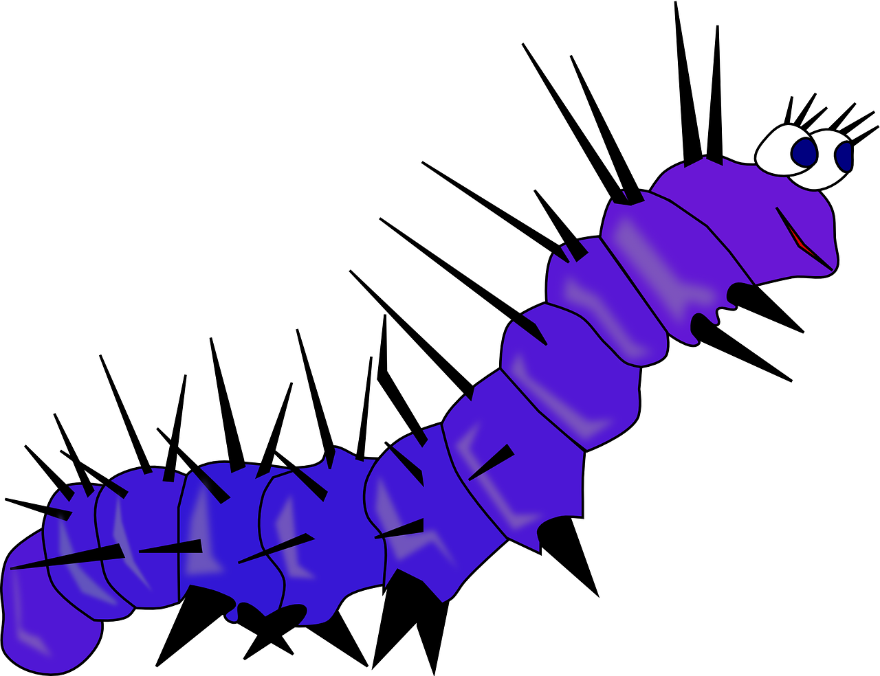 Vektor-Caterpillar-PNG-transparentes Bild