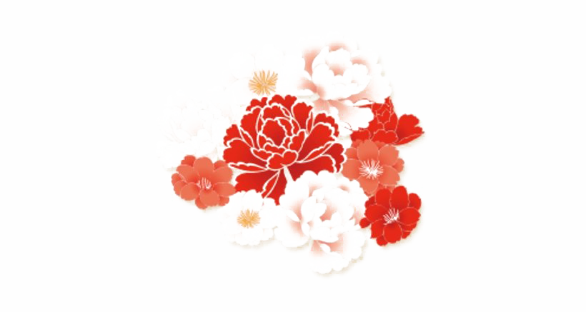 Vektor Bunga Cina PNG Gambar
