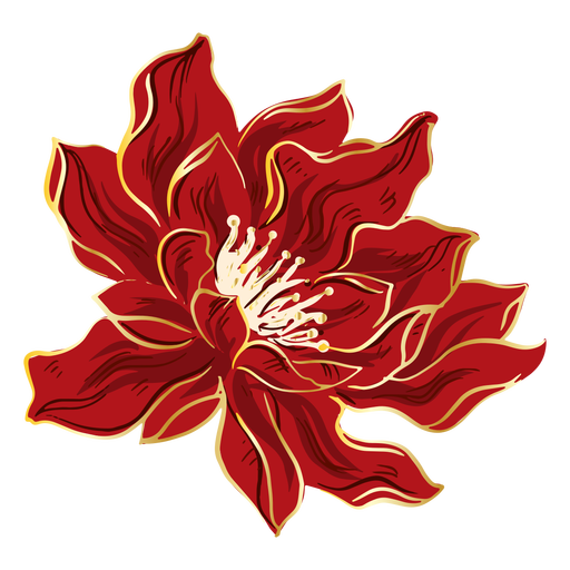 Vektor bunga cina PNG Gambar Transparan