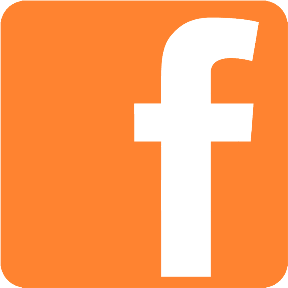 Energia fb icon Facebook laranja clipart PNG
