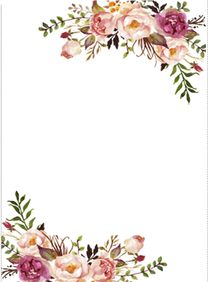 Descarga gratuita de Floral Frame PNG