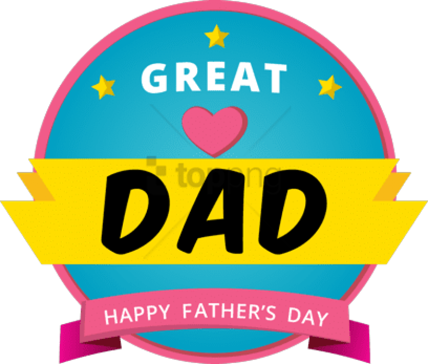 Free Fathers Day Stickers PNG