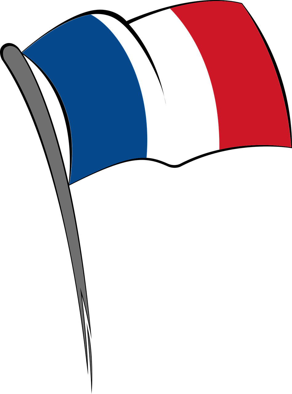 Fransa bayrağı PNG HQ Pic