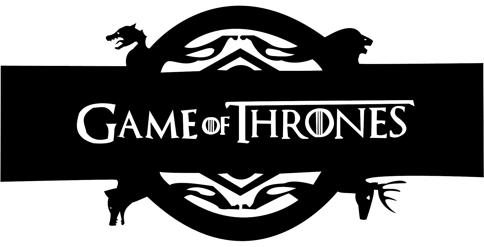 Spiel von Thrones logo PNG Bild
