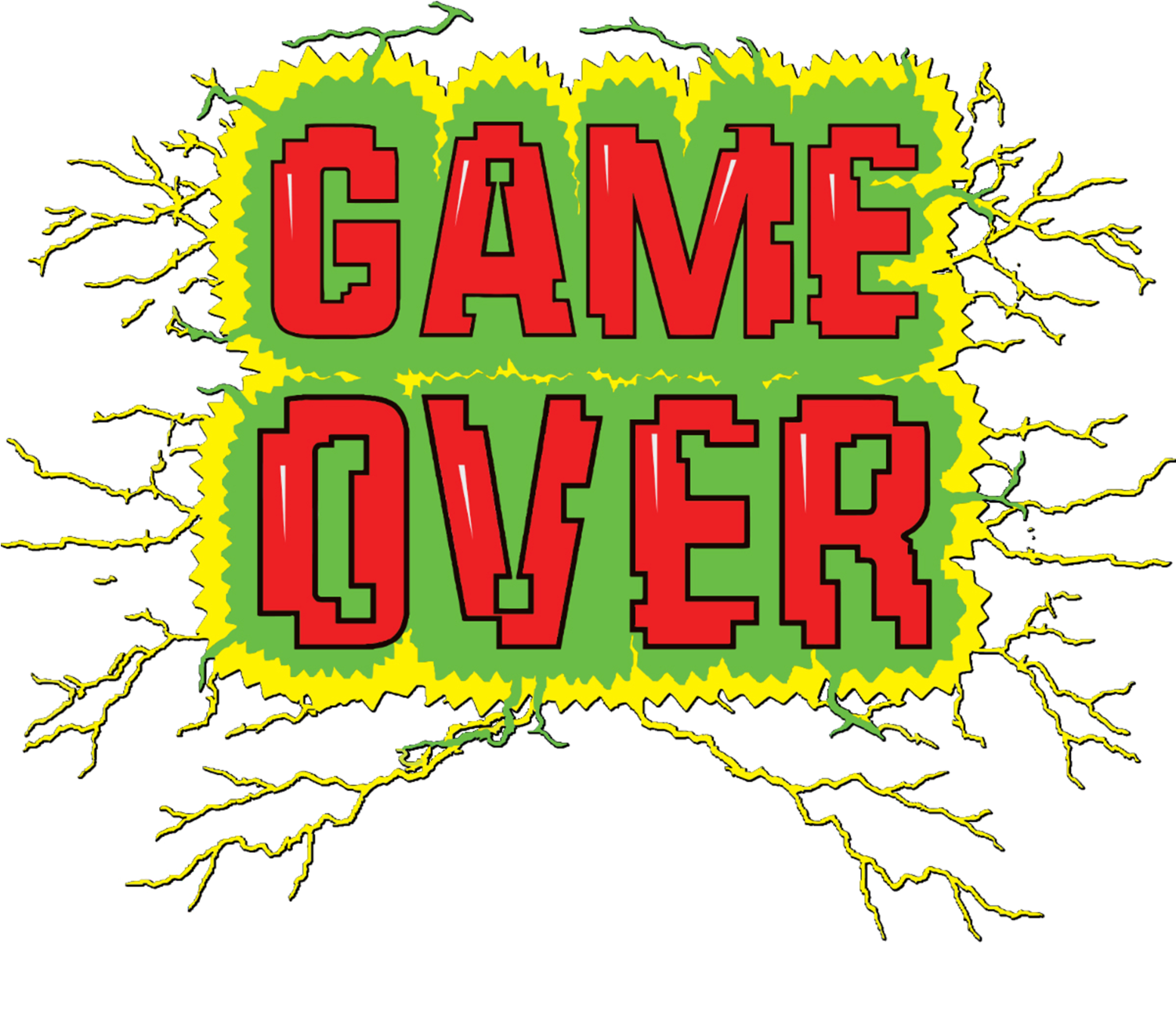 Game over logo PNG Pic