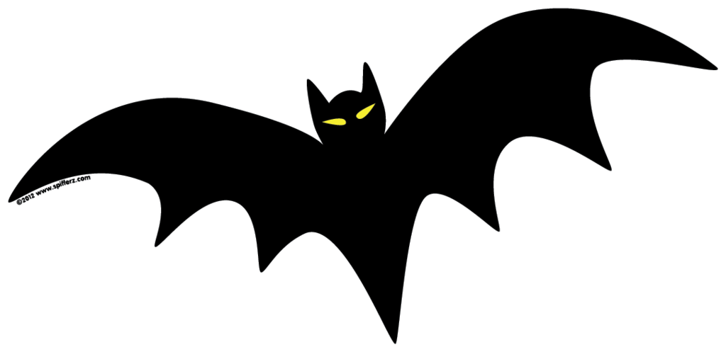 هالوين الخفافيش صورة سوداء PNG