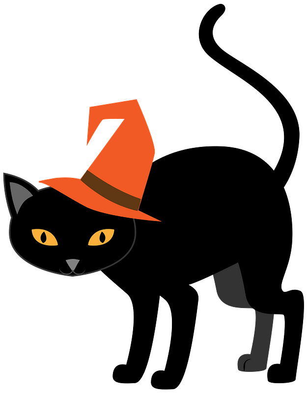 Halloween Kucing Transparan