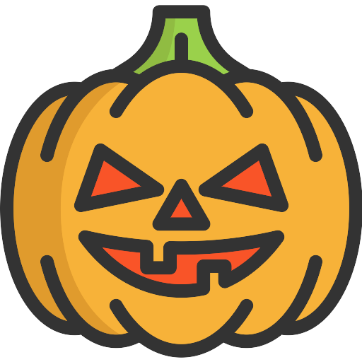 Halloween Icon Labu Transparan HQ