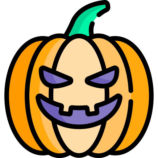 Ícone de Halloween Abóbora Transparente