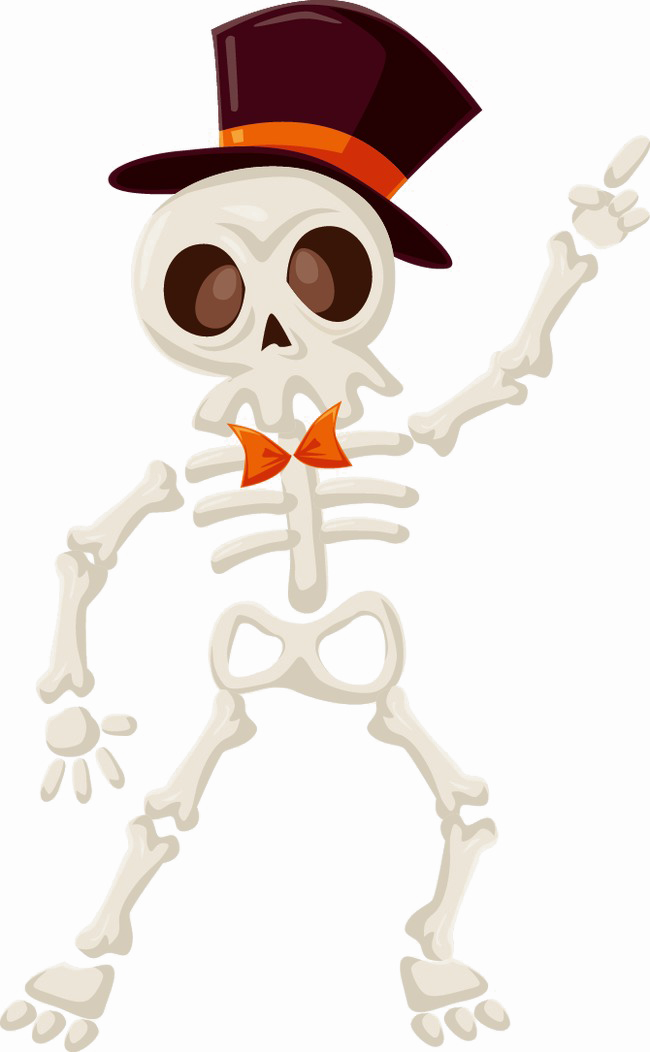 Halloween Skeleton Scary PNG Unduh HQ Gratis