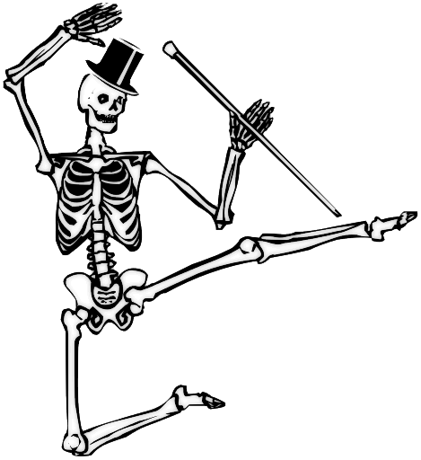 Хэллоуин скелет страшный прозрачный образ