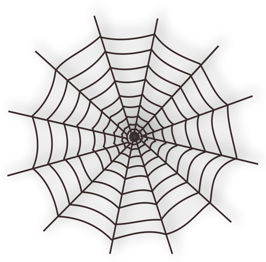 Halloween Spider Web Transparan