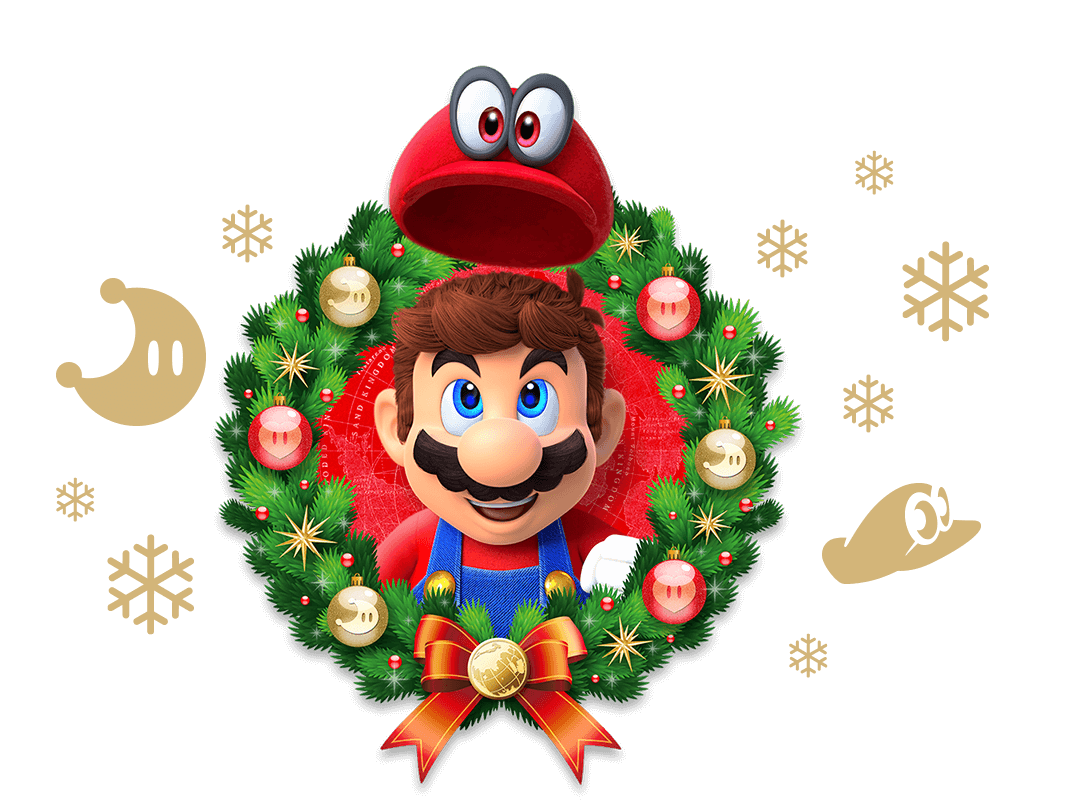 Mario Christmas Free PNG-Bild