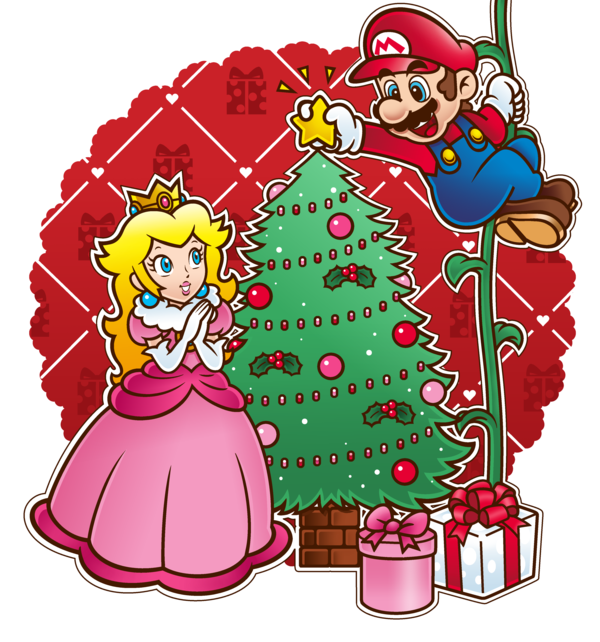 Mario Christmas PNG Foto
