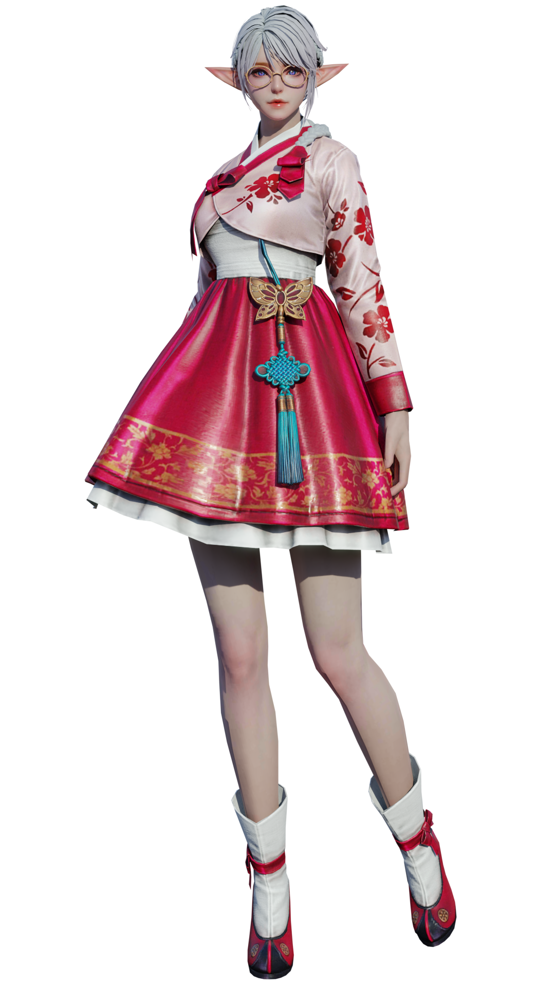 Bagong Taon Hanbok sangkapan set PNG larawan