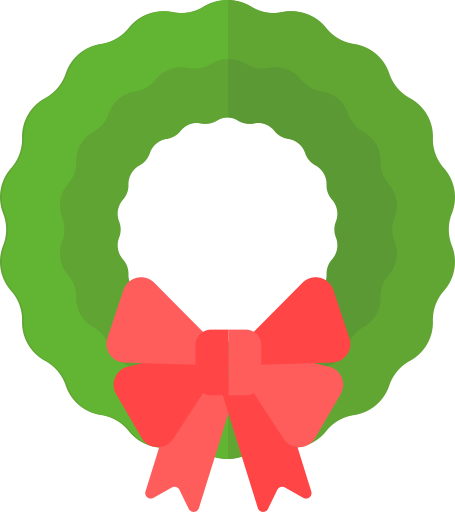 Wreath Natal Transparent