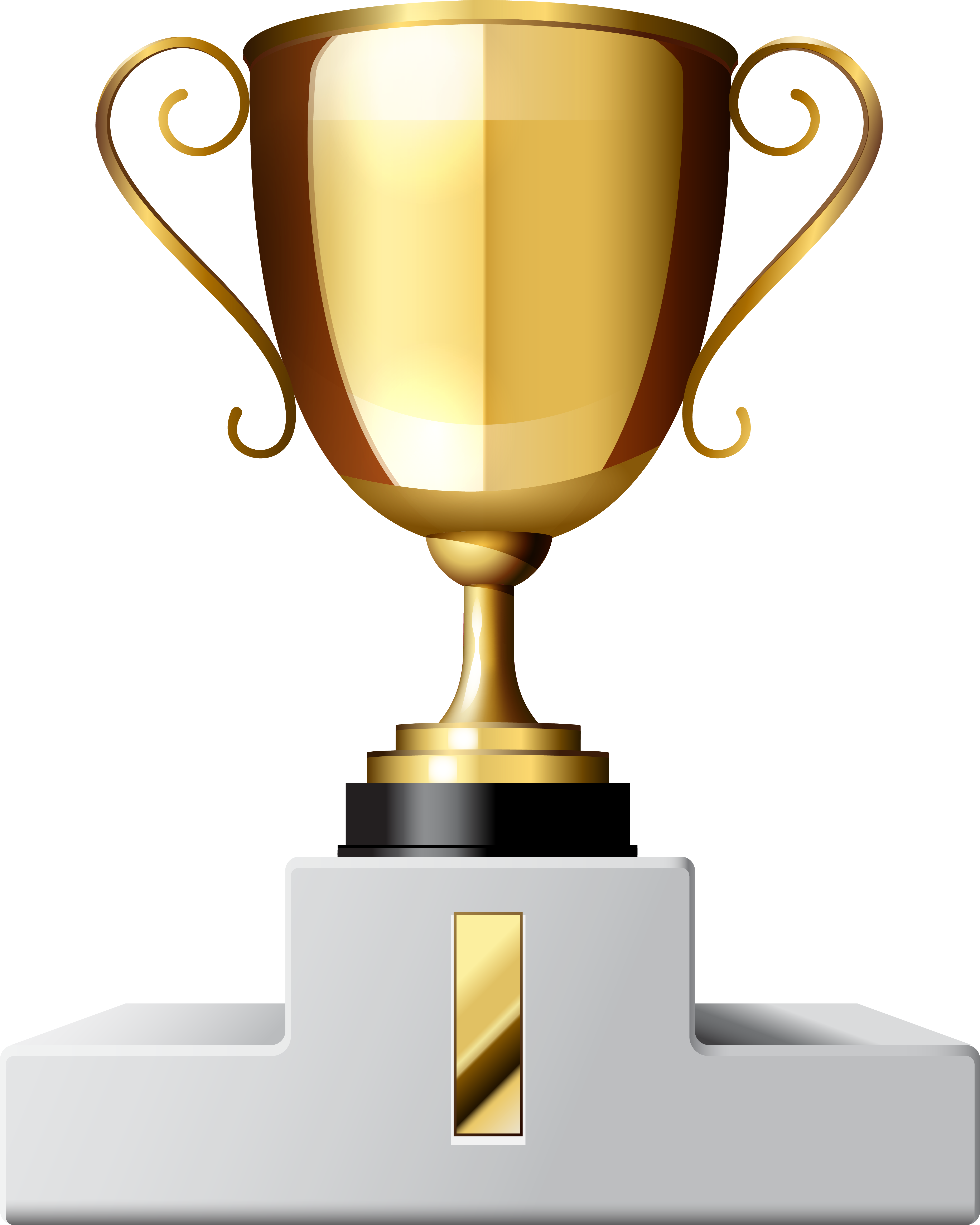Golden Cup Vector PNG Picture