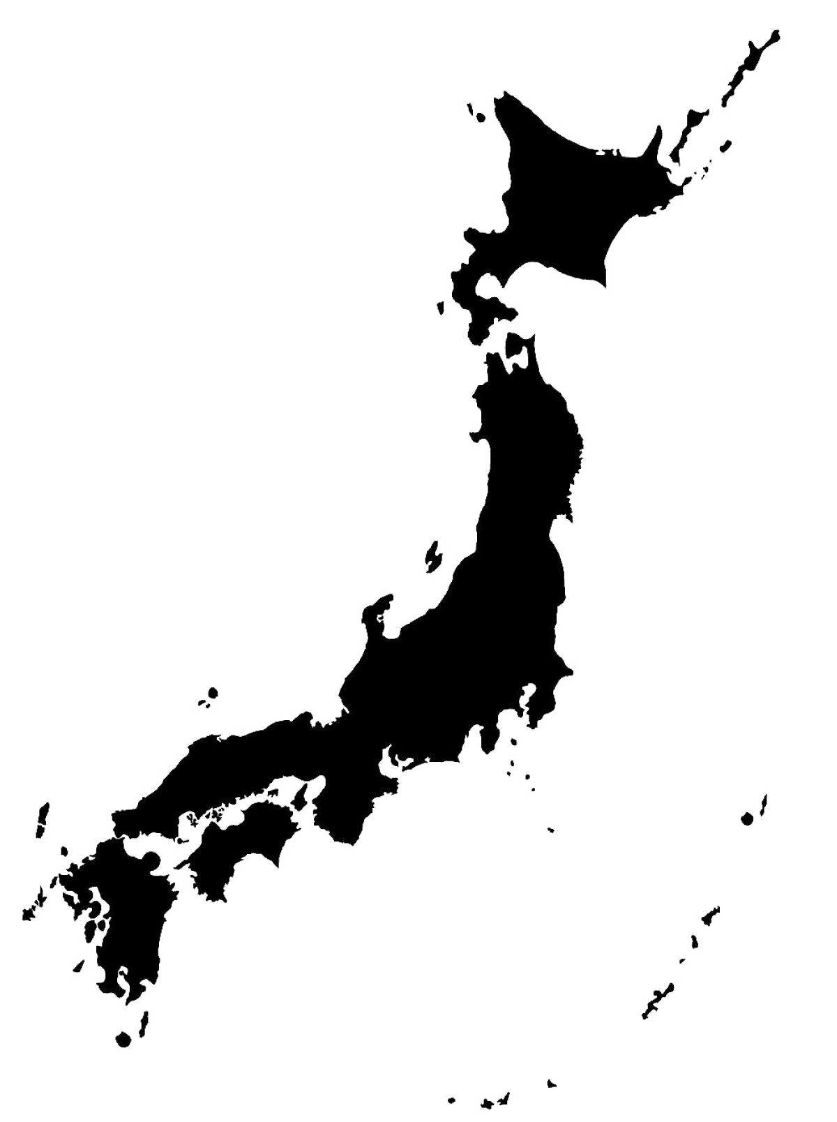 Япония карта PNG фото