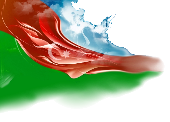 Azerbaycan bayrağı şeffaf arka plan PNG
