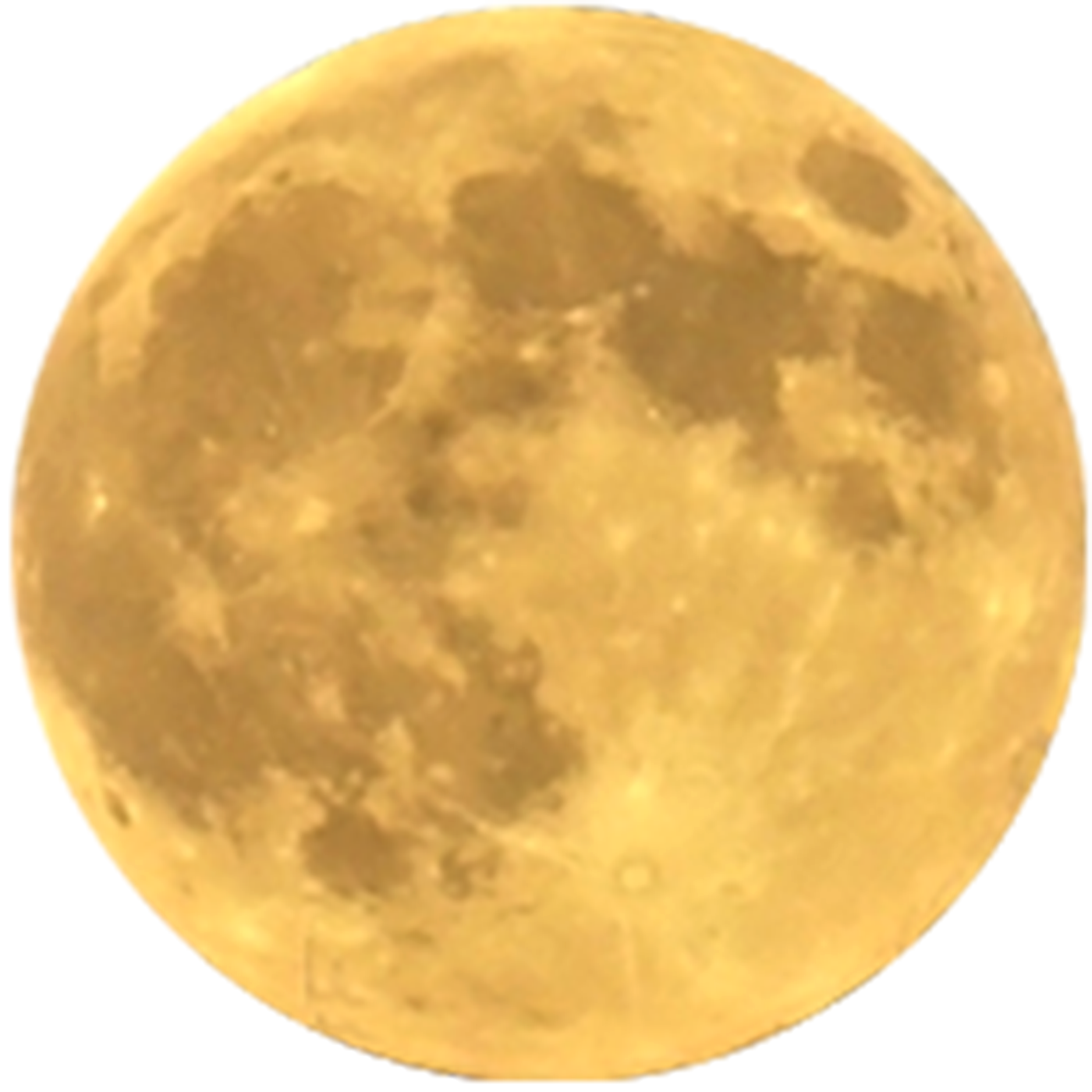 Gambar PNG bulan purnama dengan latar belakang Transparan
