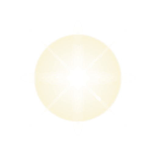 Imagem transparente de flare amarelo