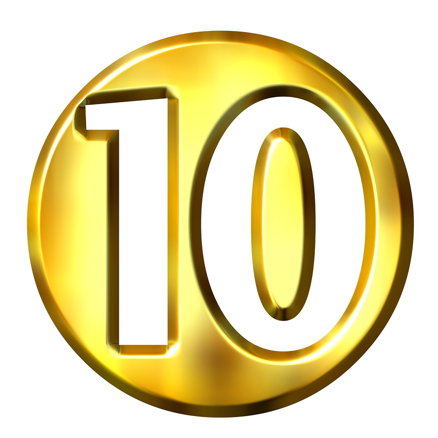 10 Number PNG Free Download
