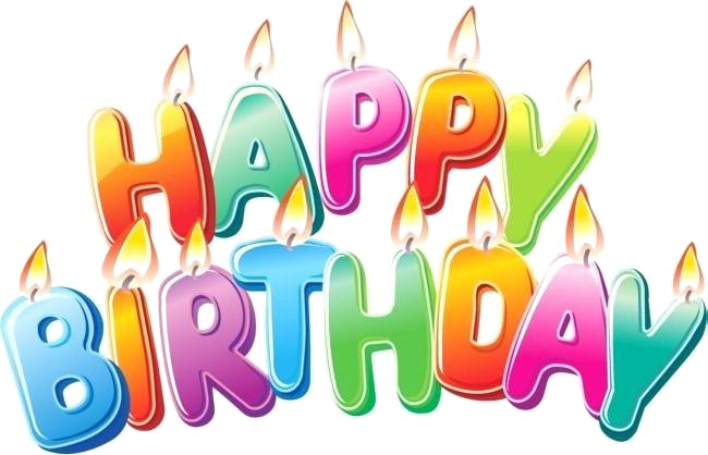 Birthday Candles PNG Image