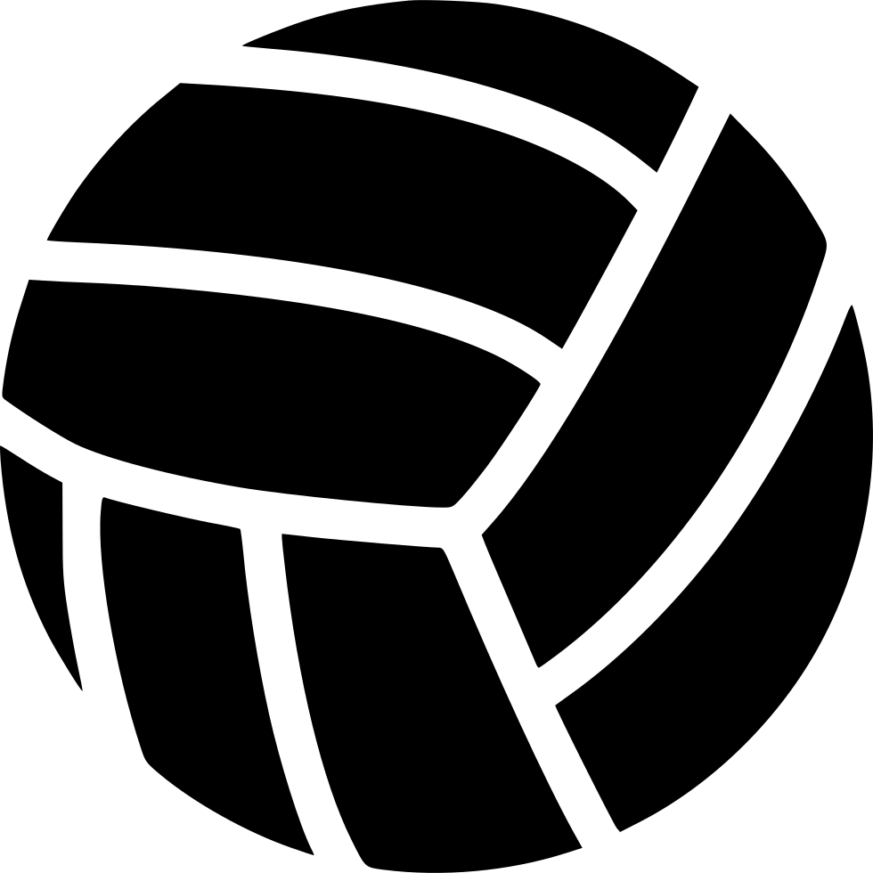 Black volleyball Transparent Image