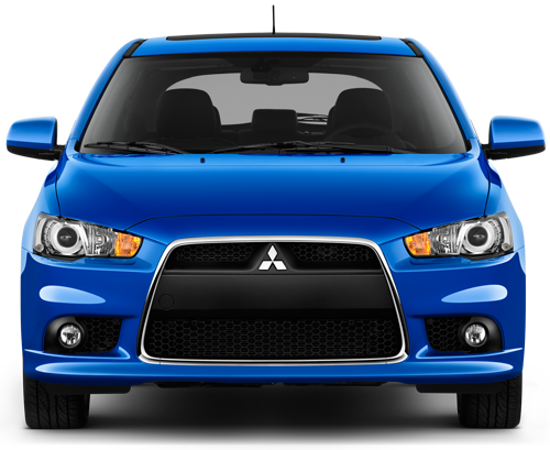 Blue Mitsubishi PNG image