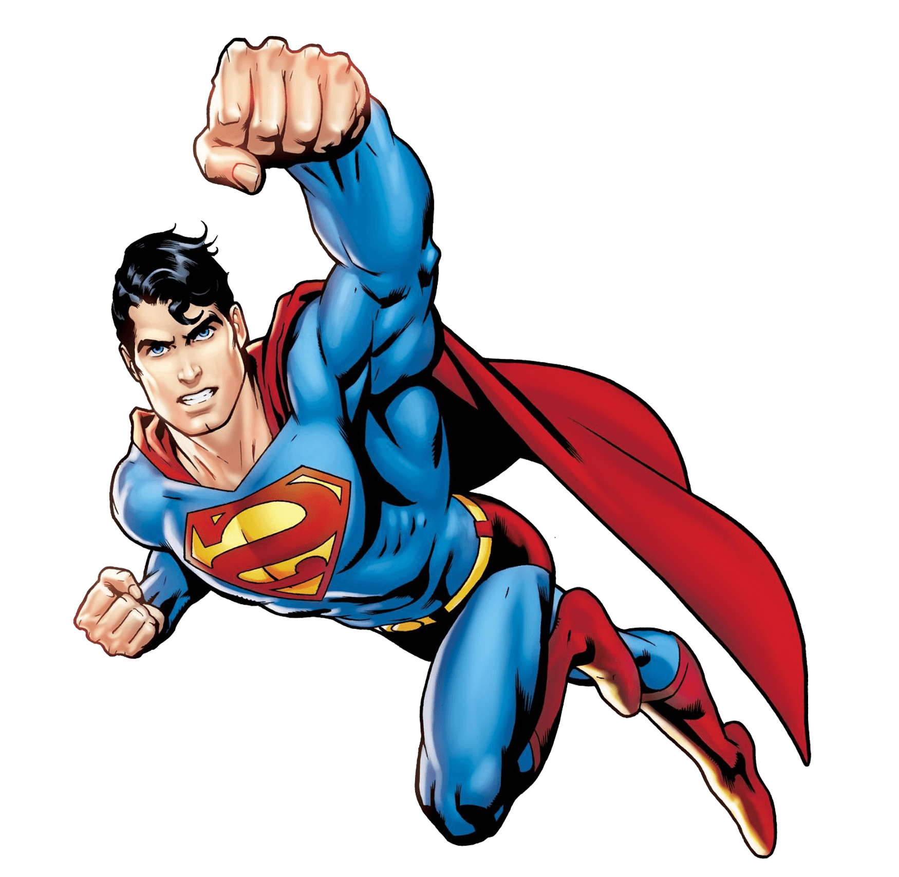 Imagem transparente do superman dos desenhos animados