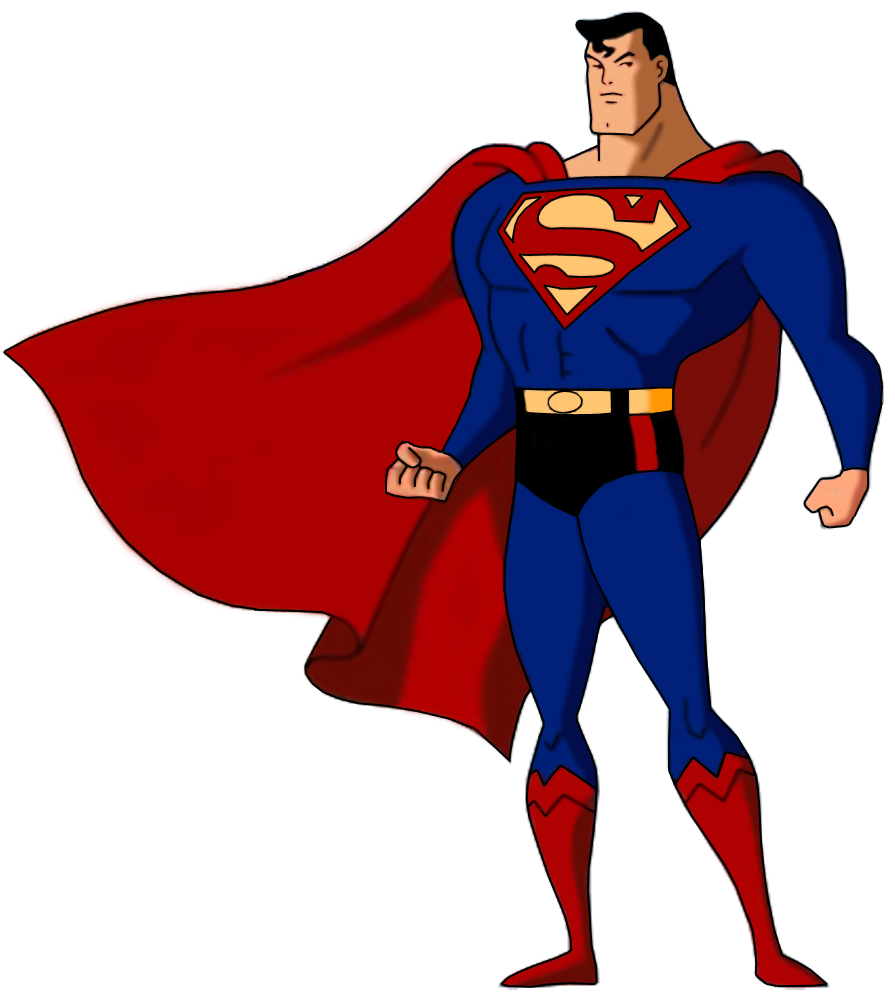 Imagens transparentes do superman dos desenhos animados