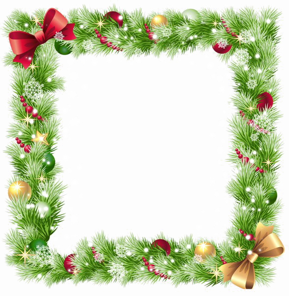 Christmas Border PNG Image Background