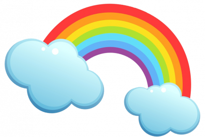 Clouds Rainbow PNG Transparent Image | PNG Arts