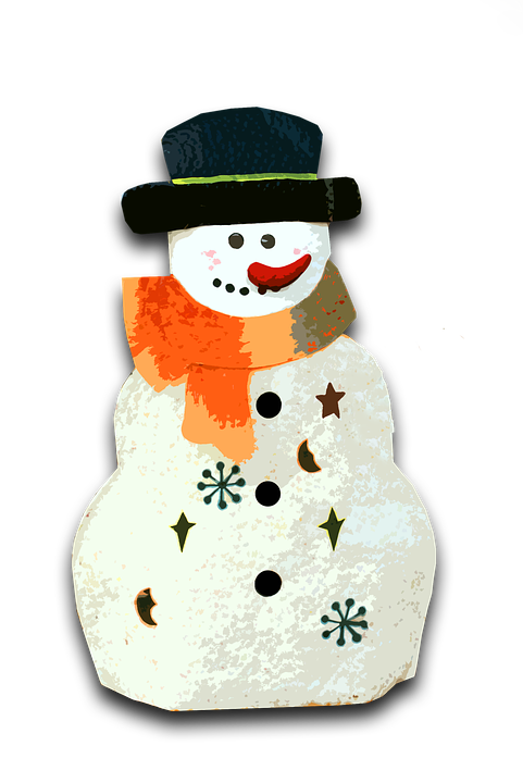 Leuke sneeuwpop Gratis PNG-Afbeelding