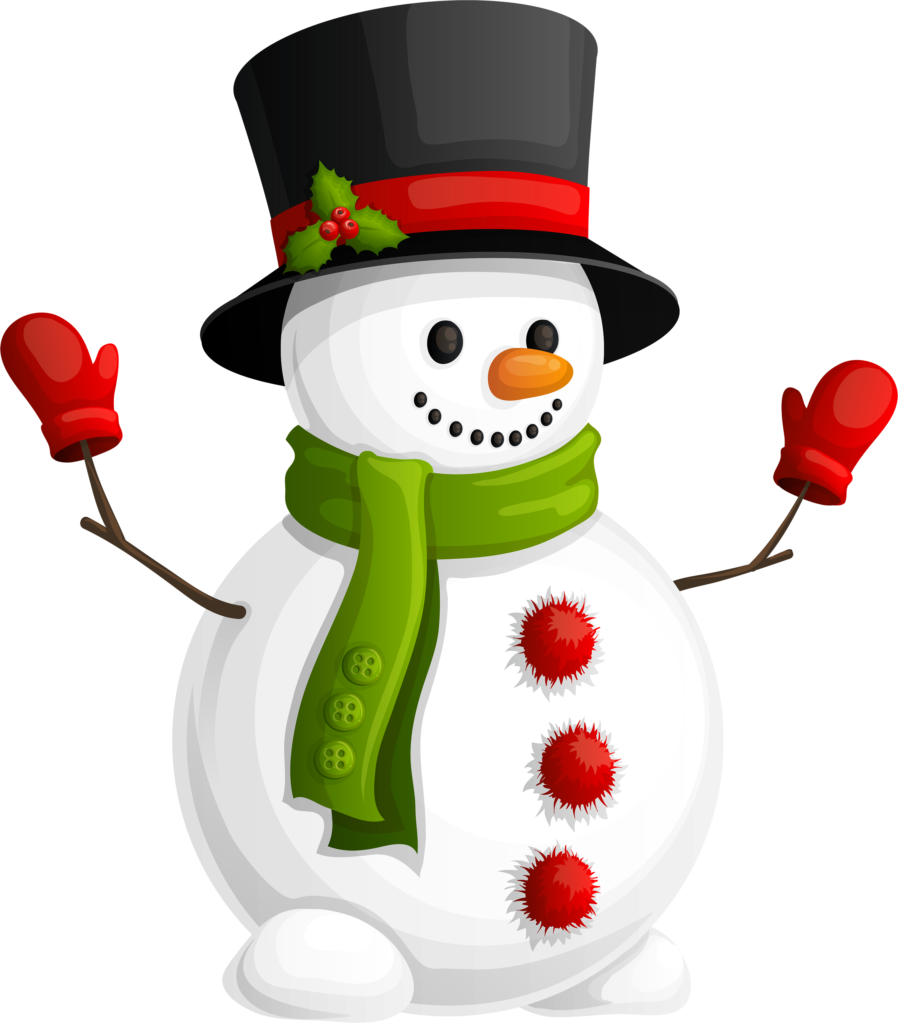 Leuke sneeuwpop PNG Download Afbeelding