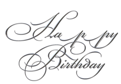 Fancy Happy Birthday Transparent Hintergrund PNG