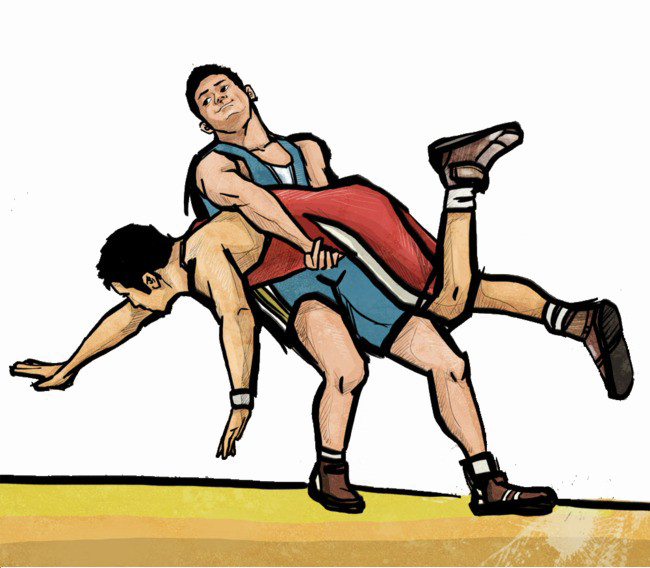 Freestyle wrestling PNG imagem transparente