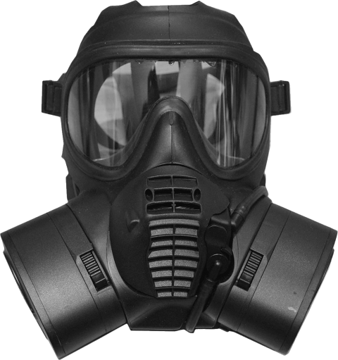 Imagem de fundo PNG de máscara de gás