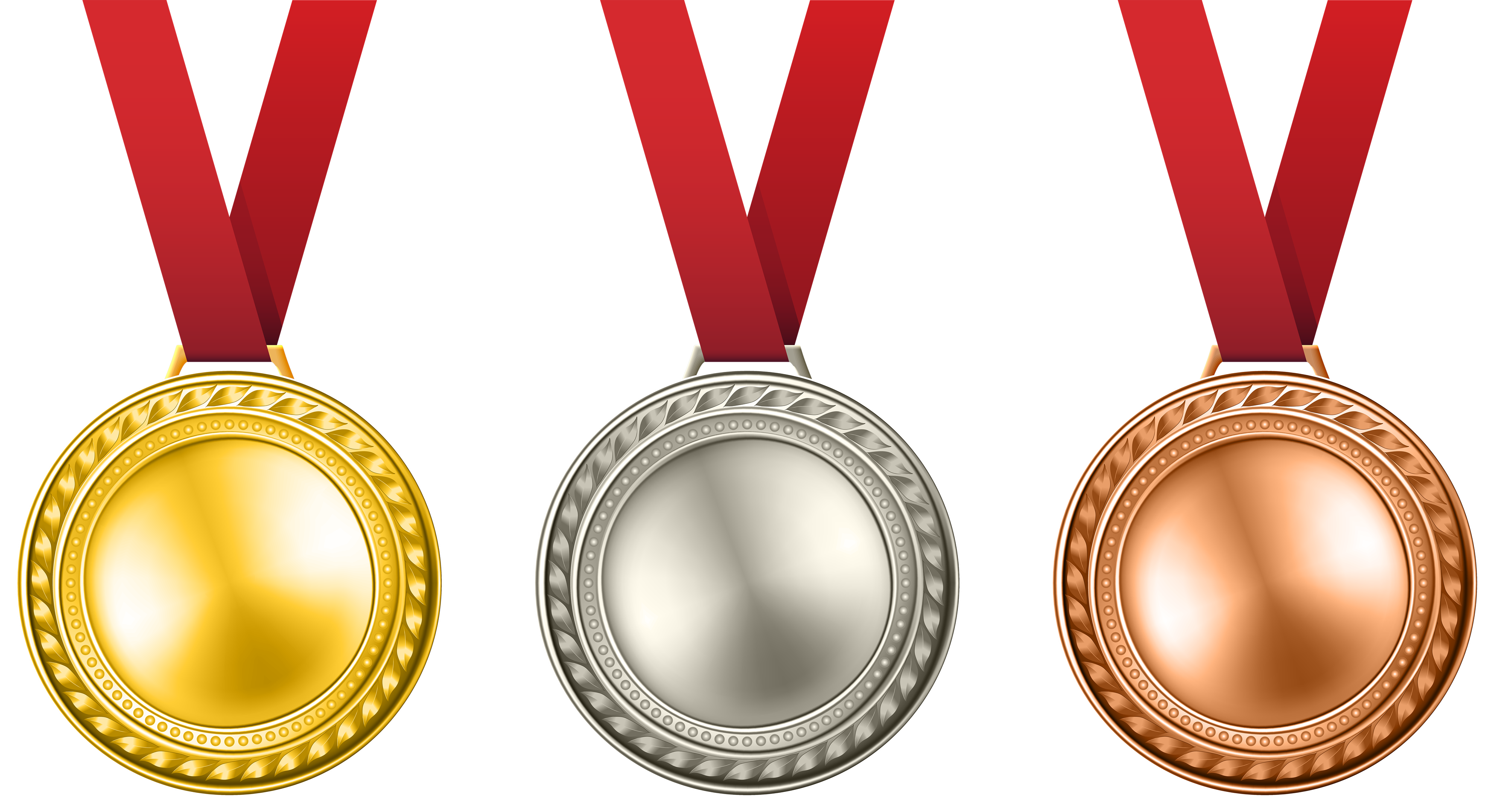 Gold Silver And Bronze Medals Png Photo Png Arts Images