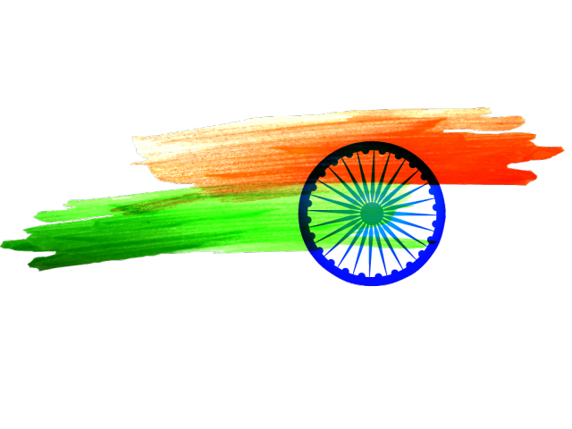 India Flag PNG Image with Transparent Background